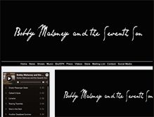 Tablet Screenshot of bobbymahoneymusic.com